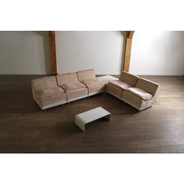 Orbis Modular Sofa in Corduroy by Luigi Colani for Cor, 1970s, Set of 7 For Sale - Image 4 of 13