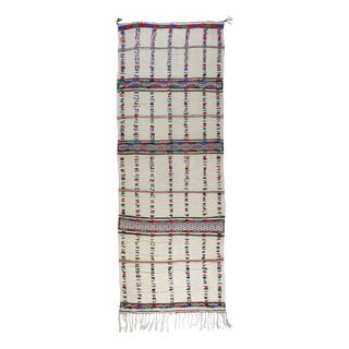 Moroccan Berber Handwoven Boucherouite Rug For Sale