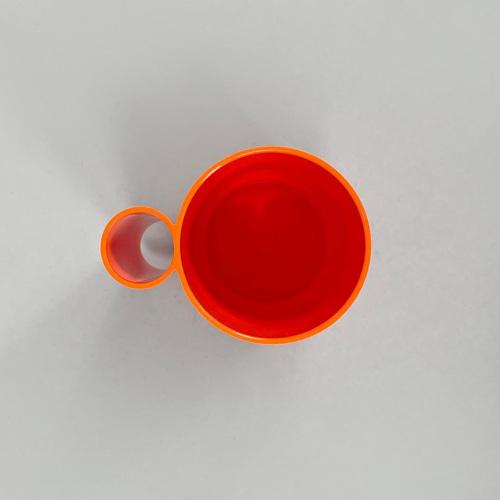 French Modern Orange Plastic Orangeade Set by Jean Pierre Vitrac for Bourbon, 1970s, Set of 9 For Sale - Image 10 of 18