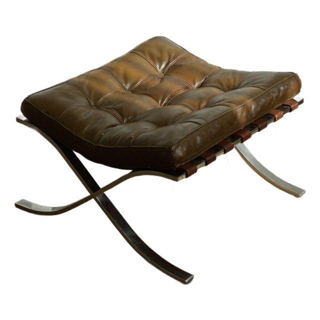 Ludwig Mies Van Der Rohe/Gerald R. Griffith Barcelona Ottoman For Sale