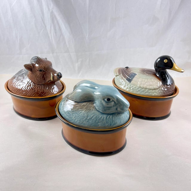 Mid-Century Portuguese Duck Terrine, Faiencerie Subtil For Sale - Image 9 of 9
