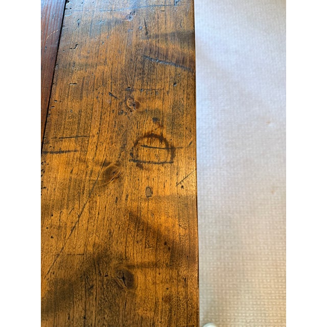 Late 19th Century French Provincial Farmhouse Table For Sale - Image 5 of 7