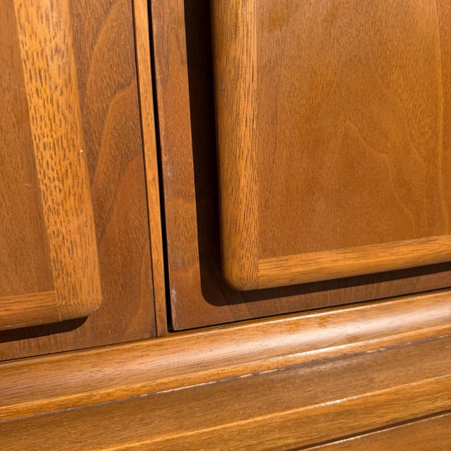 Wood Broyhill Forward Mid-Century Modern Walnut Gentleman’s Chest For Sale - Image 7 of 11