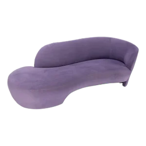 Lavender Ultra Suede Cloud Sofa Chaise Lounge by Weiman