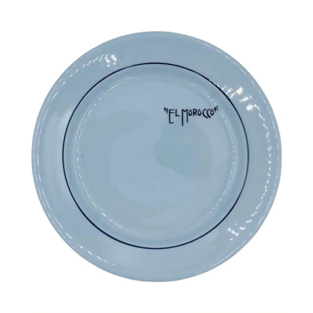Vintage El Morocco Nightclub New York Nyc Dinner Plate For Sale - Image 12 of 12