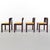 Vintage Wooden and Velvet Chairs by Vico Magistretti for Cassina, 1970s, Set of 4 For Sale - Image 16 of 18