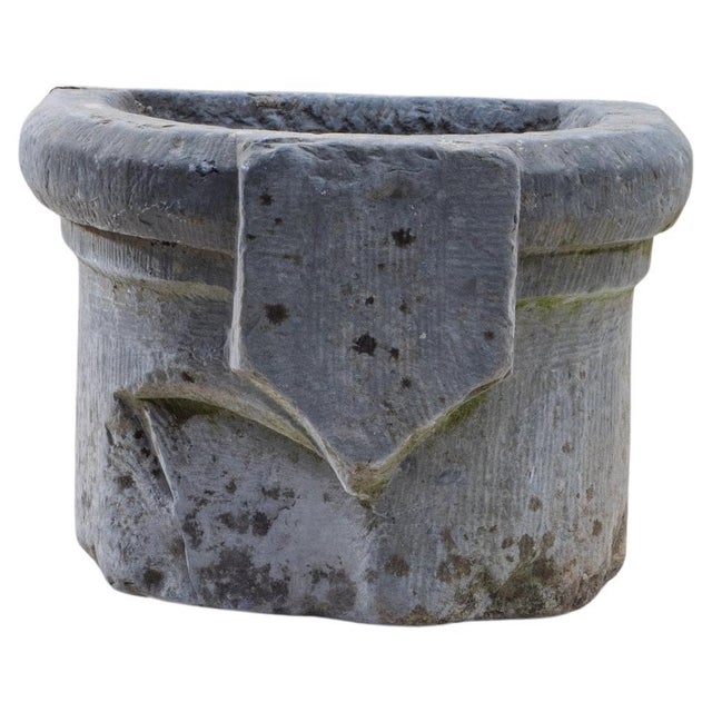 19th Century Belgian Blue Stone Fountain Basin For Sale - Image 15 of 18