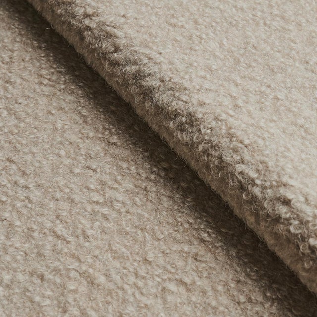 Schumacher Sample - Schumacher Teddy Wool Boucle Fabric in Rabbit For Sale - Image 4 of 4