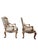Vintage Georgian Revival Style Carved Wood Armchairs by Plunkett Furniture - Pair An elegant pair of vintage armchairs by...