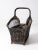 Black Vintage Wicker Magazine Rack For Sale - Image 8 of 12