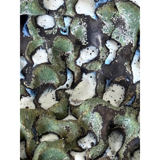 2010s Large Japanese Contemporary Stoneware Glazed Plate by Satoru Hoshino For Sale - Image 5 of 15