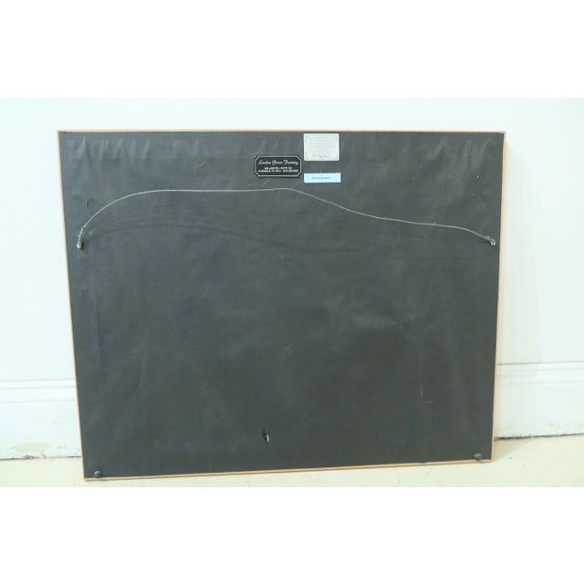 1990s Framed & Matted Fishing Camp Little Lehigh Fly Shop Print For Sale In Philadelphia - Image 6 of 7