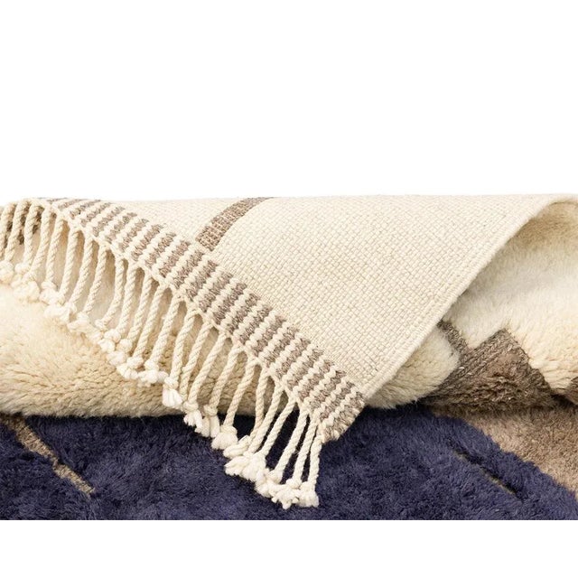 Contemporary Hand-Knotted Wool Premium Rug by Azele Studio For Sale - Image 3 of 11