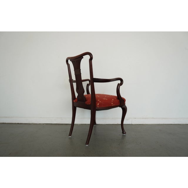 Vintage Mahogany Lyre-Back Armchair For Sale - Image 14 of 14