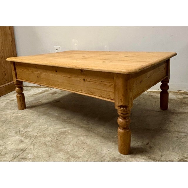 English 19th Century English Pine Coffee Table For Sale - Image 3 of 7