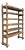 Wooden Workshop Rack with Cast Iron Wheels For Sale