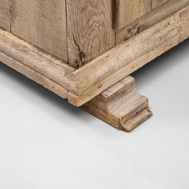 19th Century German Oak Buffet With Two Drawers For Sale - Image 13 of 18