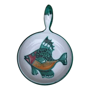 Mid-Century French Ceramic Fish Dish Vallauris