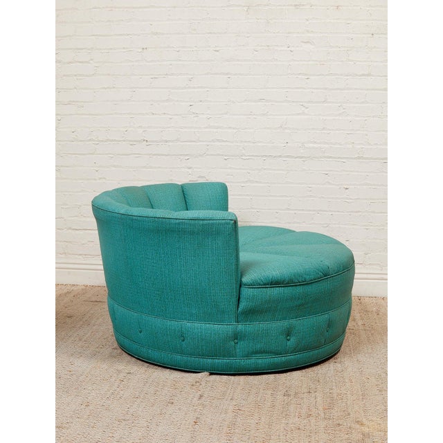 1960’s Round Vintage Club Chair For Sale In Los Angeles - Image 6 of 10