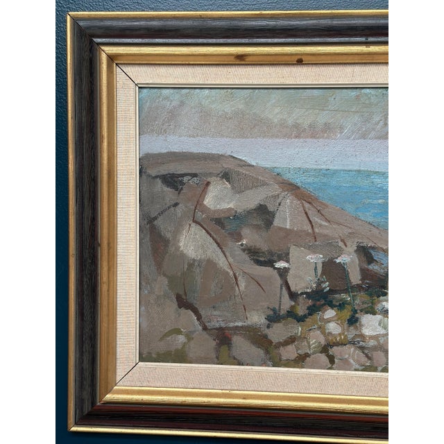 Bertil Wahlberg, Coast, 1960s, Oil on Canvas, Framed For Sale - Image 5 of 16