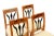 Four beautiful, classic Biedermeier chairs, of course, lovingly newly padded and Schellack hand polish part of a complete...