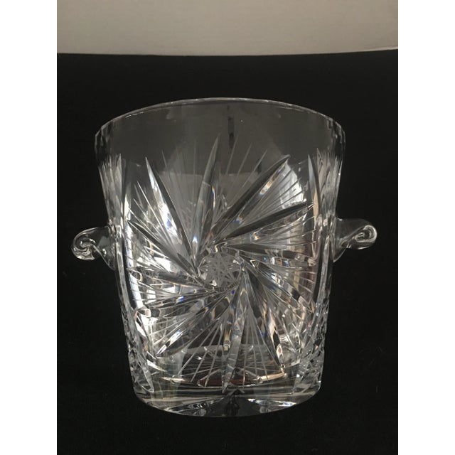 1990s Vintage Cut Crystal Ice Bucket For Sale - Image 5 of 9