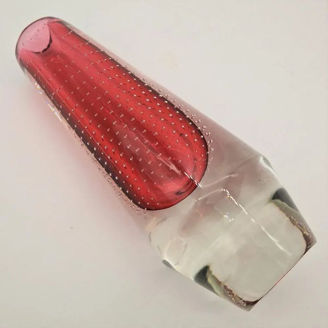 Glass Vase by Gunnel Nyman for Nuutajarvi Notsjo, Finland, 1940s For Sale - Image 4 of 8