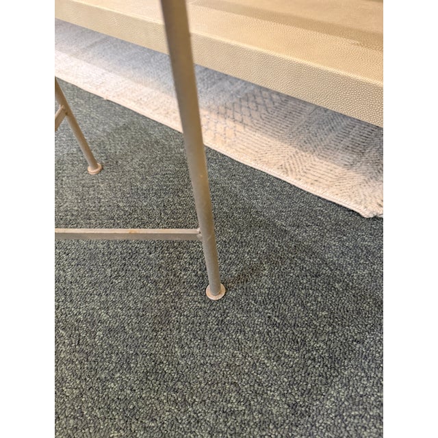 Metal Green Onyx + Steel Side Table For Sale - Image 7 of 12