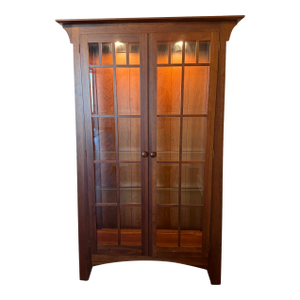 1990s Ethan Allen American Impressions Display Cabinet