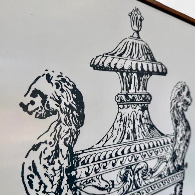 Wood Vintage Fornasetti Style Walnut Cabinet by Milo Baughman for Lane For Sale - Image 7 of 12