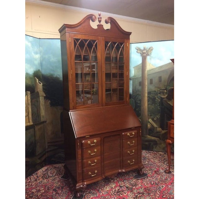 Item: Vintage Secretary Desk by Biggs Furniture (two piece). Age & Condition: Circa 1970. Good, with some minor scratches...