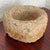 Contemporary Vintage Rustic Carved Stone Bowl Planter For Sale - Image 3 of 5
