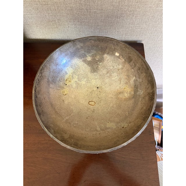 This listing is for a vintage, silver plate over copper pedestal bowl. It features beautiful floral detailing along the...