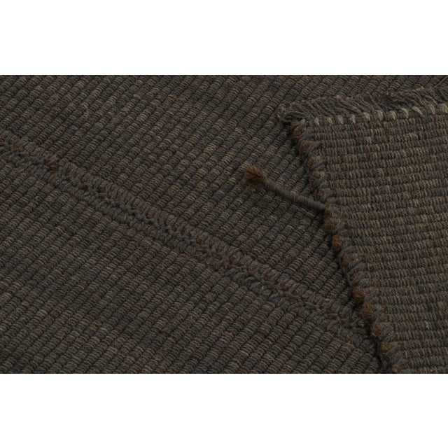 Textile Rug & Kilim’s Contemporary Kilim in Brown, With Beige Accents For Sale - Image 7 of 7