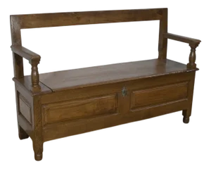 Landing Chest Bench in Oak, 1920a