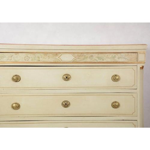 Gustavian (Swedish) 19th Century Gustavian Swedish Chest of Drawers in White, 1890s For Sale - Image 3 of 7