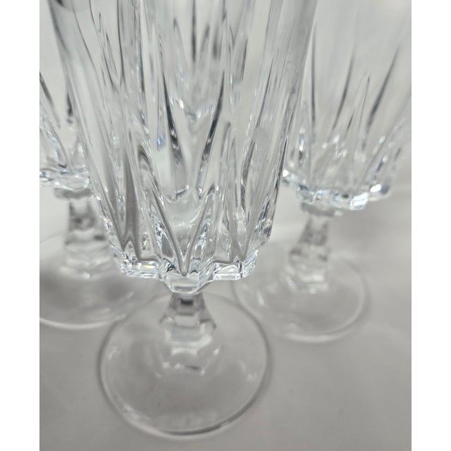 Vintage French Champagne Flutes- Set of Four For Sale - Image 13 of 14