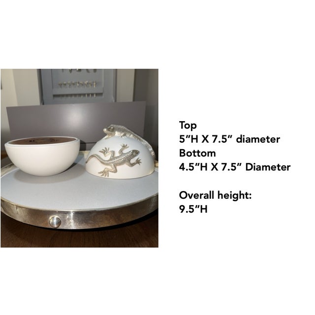 Emilia Castillo Porcelain and Silver 24 Piece Serving Service Mexico With Storage Box - 25 PCS For Sale - Image 10 of 14