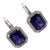 Pasquale Bruni 18k White Gold Iolite Diamond Earrings, Pair For Sale