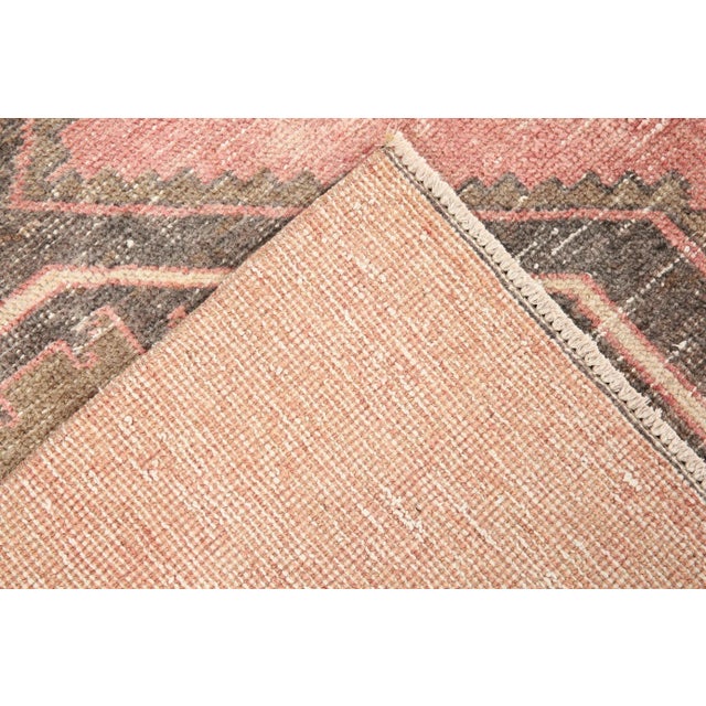 Turkish Vintage Geometric Runner For Sale - Image 12 of 13