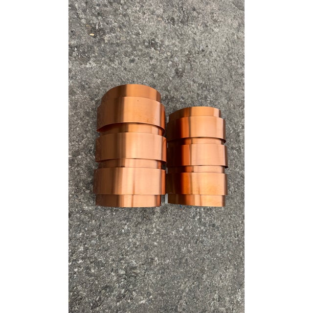 Mid-Century Modern Model V155 Wall Lamps in Copper by Hans-Agne Jakobsson, 1960s, Set of 2 For Sale - Image 3 of 8