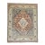 Early 20th Century Traditional Orange Blue Color Persian Open Medallion Room Size Rug - 8'6" x 10'11" For Sale