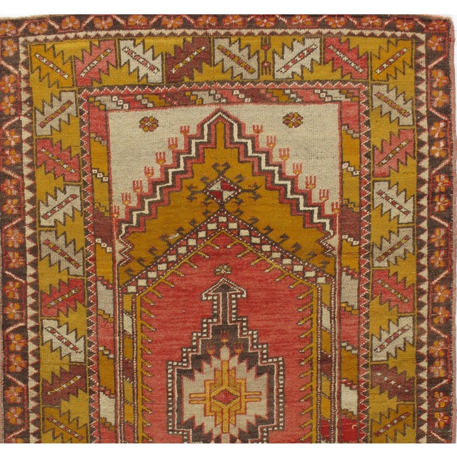 Turkish Vintage Turkish Oushak Area Rug - 3'11" X 6'4" For Sale - Image 3 of 4