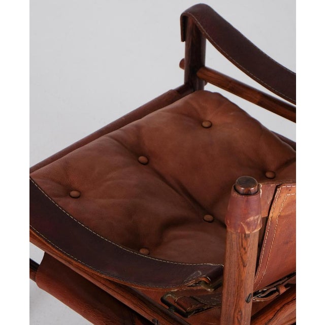 Brown Vintage Sirocco Easy Chair by Arne Norell, 1970s For Sale - Image 8 of 12