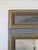 Antique Trumeau Style Gray Painted Wall Mirror With Gold Leaf For Sale - Image 6 of 12