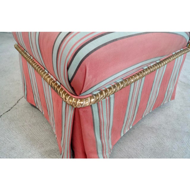 1980’s Hollywood Regency J. Robert Scott Slipper Chair For Sale - Image 9 of 12