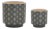 Mini Floral Pattern Planter (Set of 2) For Sale