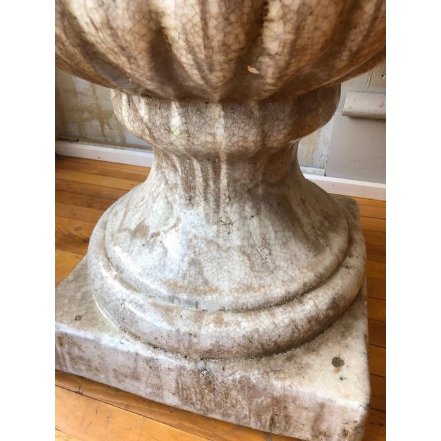 Large Italian Antique Glazed Urn- 36"h For Sale - Image 9 of 13
