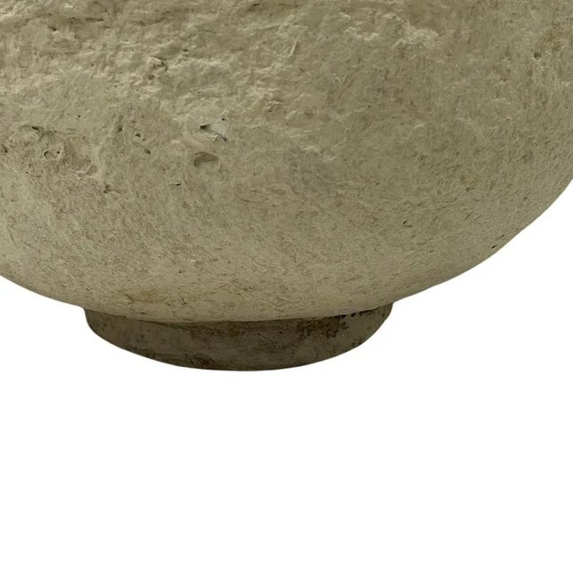 This beautiful, yet simple vintage Indian vintage vessel looks like it is made of clay, but in fact it's made of paper...