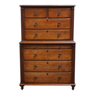 Durham Furniture Saville Row Collection Solid Cherry Early American 39" Chest on Chest 980-157 For Sale